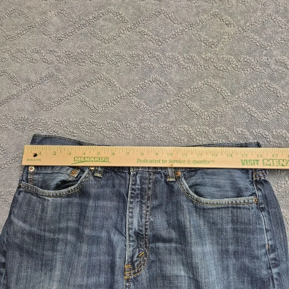 Levis 514 Mens Blue Jeans Size 34x34 Straight Leg Denim Pants Medium Dark Wash